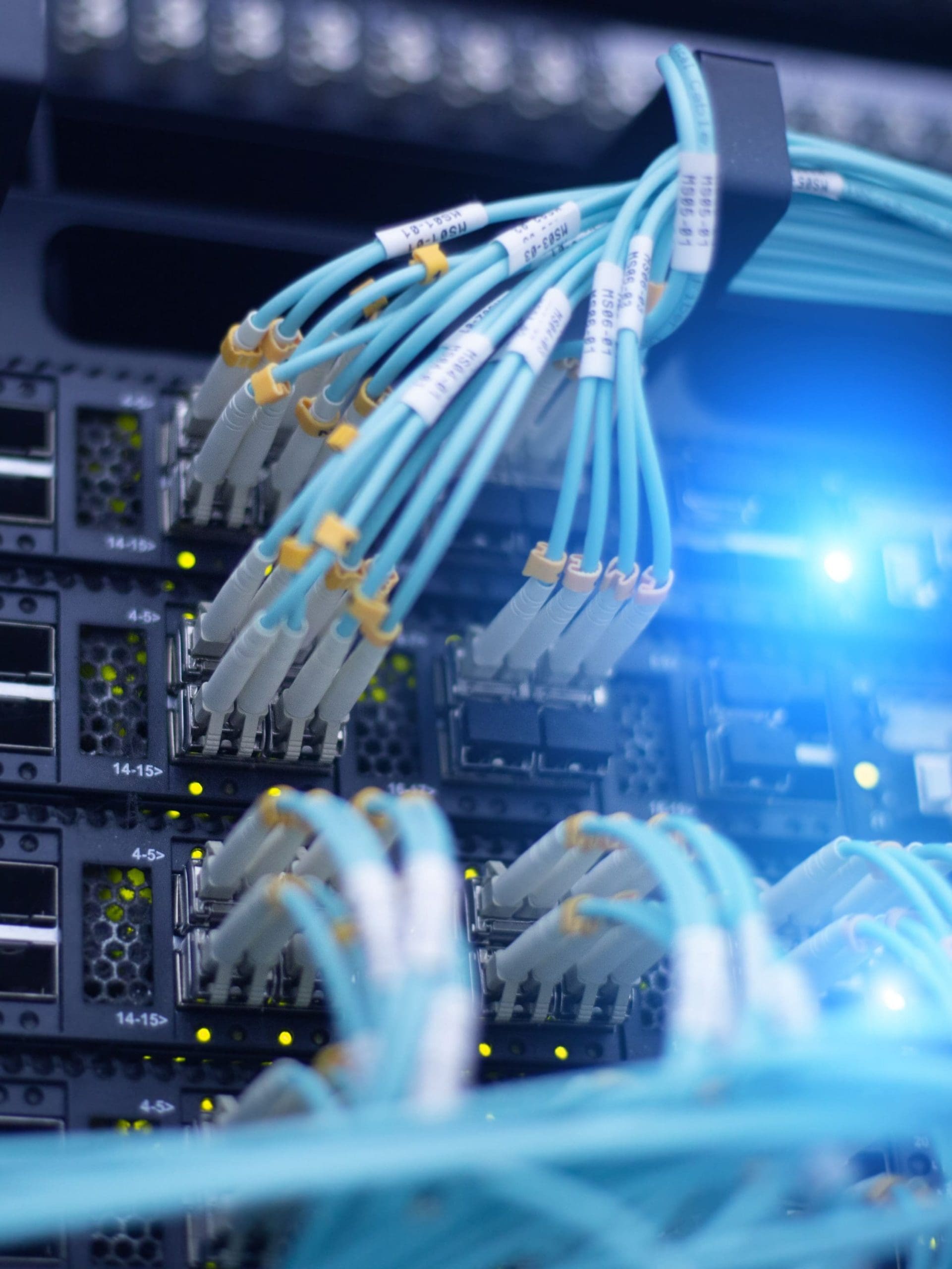 Telecommunication optical rack in the data center